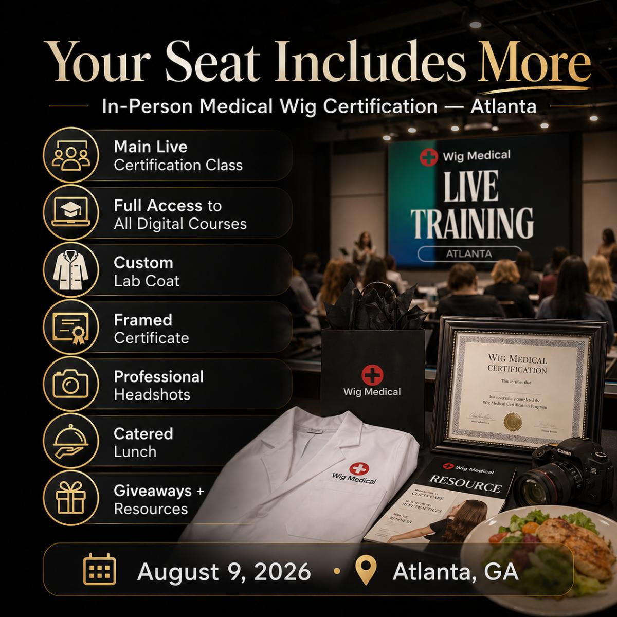 In-Person Medical Wig Certification — Atlanta 8/9/26