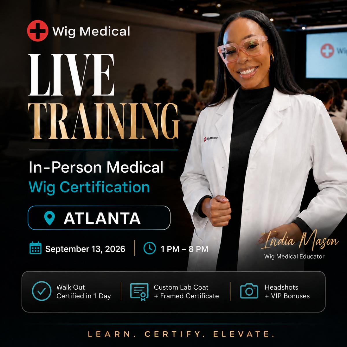 In-Person Medical Wig Certification — Atlanta 9/13/26